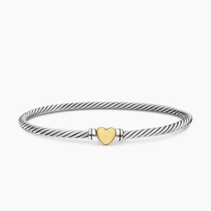 David Yurman Classic Cable Heart Station Bracelet